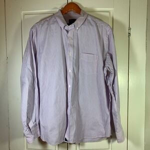 UNTUCKit Men's X Large XL Stripe Button Down Shirt Preppy Office Church Business